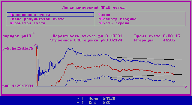 Image of screen in programm